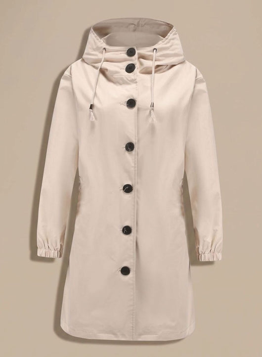 Trenca Greta Impermeable con Capucha