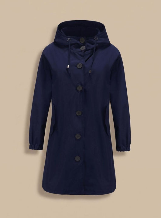 Trenca Greta Impermeable con Capucha