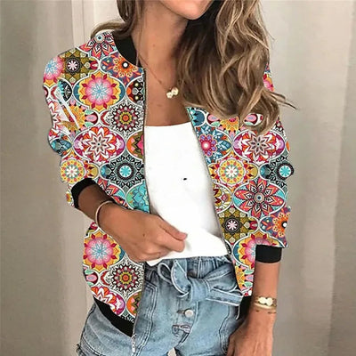 Chaqueta Bomber Sophie Vintage de Estampado Floral