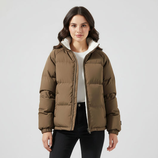 Chaqueta Acolchada Charlotte con Capucha y Forro Polar