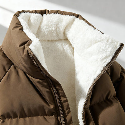 Chaqueta Acolchada Charlotte con Capucha y Forro Polar