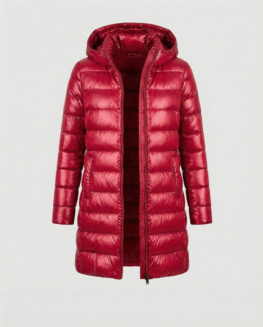Chaqueta Annika de Plumón Ultraligera con Capucha y Corte Slim