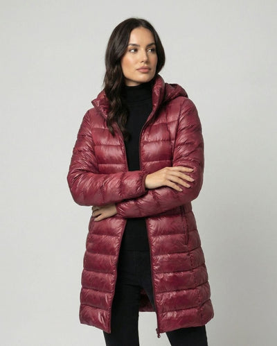 Chaqueta Johanna de Plumón Ultraligera Entallada con Capucha