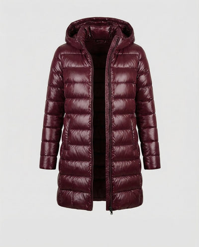 Chaqueta Annika de Plumón Ultraligera con Capucha y Corte Slim