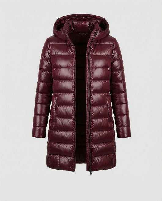 Chaqueta Annika de Plumón Ultraligera con Capucha y Corte Slim