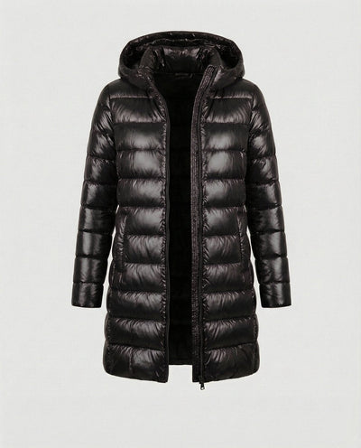 Chaqueta Annika de Plumón Ultraligera con Capucha y Corte Slim