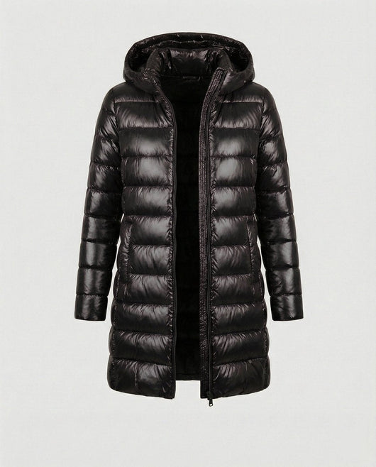 Chaqueta Annika de Plumón Ultraligera con Capucha y Corte Slim