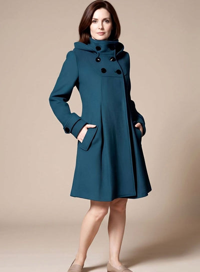 Abrigo Elegante Leonie con Bolsillos Laterales