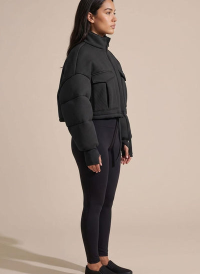 Chaqueta Corta Emilia con Cremallera y Bolsillos Cargo