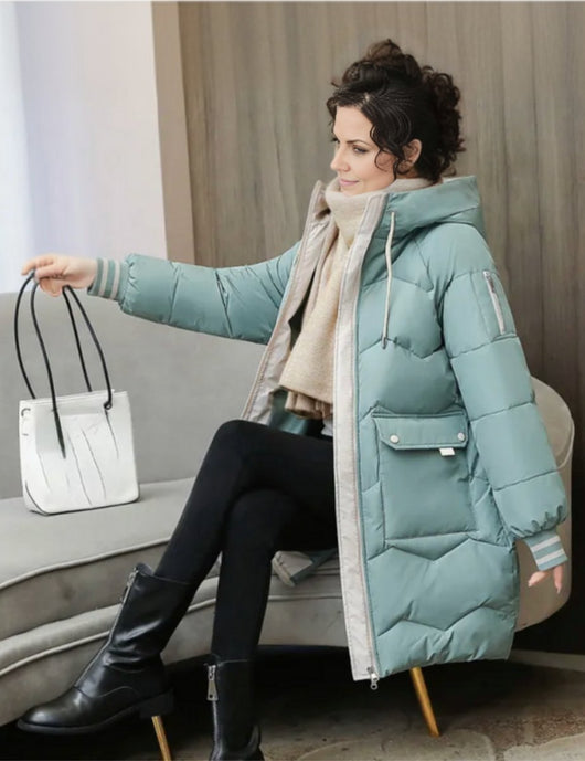 Parka Elisabeth Larga Acolchada con Capucha