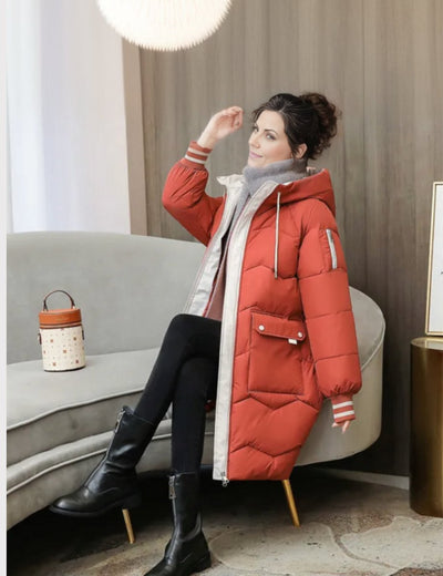 Parka Elisabeth Larga Acolchada con Capucha