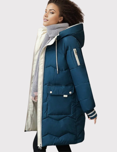 Parka Elisabeth Larga Acolchada con Capucha
