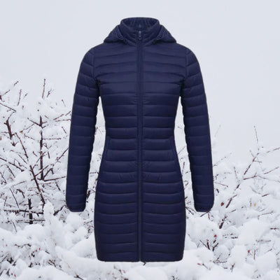 Parka Greta Larga Acolchada Ultraligera con Capucha