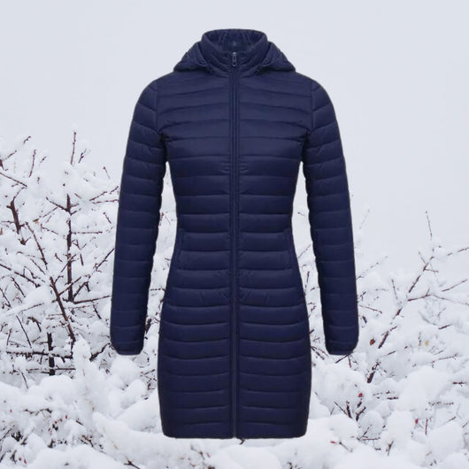 Parka Greta Larga Acolchada Ultraligera con Capucha