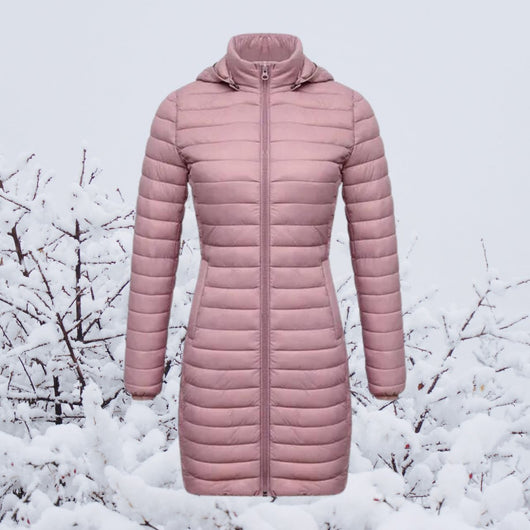 Parka Greta Larga Acolchada Ultraligera con Capucha