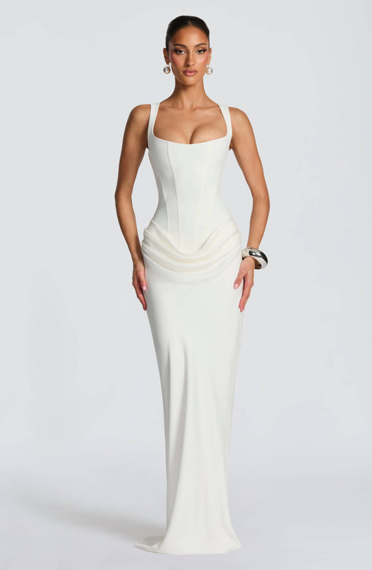 Ashley | Vestido Maxi Bodycon sin Mangas para Invitada de Boda