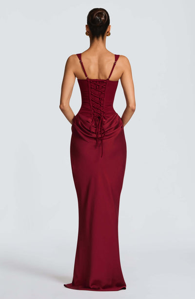 Ashley | Vestido Maxi Bodycon sin Mangas para Invitada de Boda
