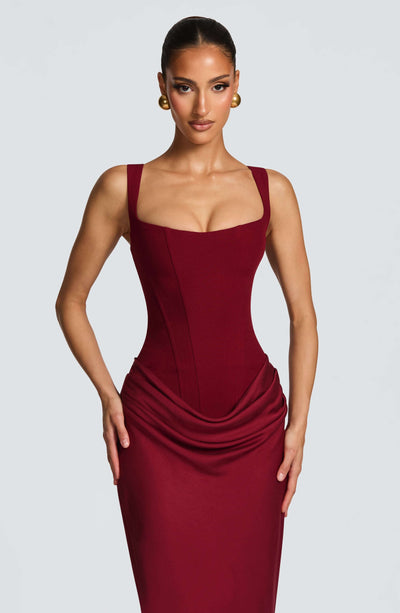 Ashley | Vestido Maxi Bodycon sin Mangas para Invitada de Boda